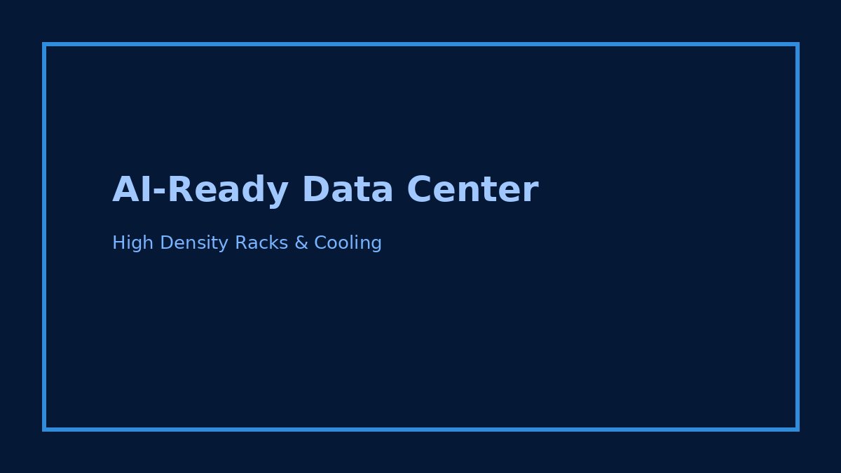 High-density server racks in a modern AI-ready data center